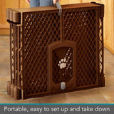 34 Sq. Ft. Petyard Passage: 8-Panel Pet Enclosure with Lock Door