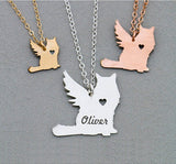 Custom Cat Memorial Necklace Jewelry