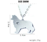 Personalized Pet Dog Silhouette Memorial Pendant