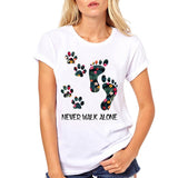 "Never Walk Alone" Dog Paw Cute Pet Fashion