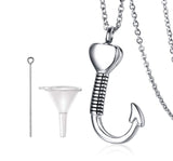 Openable Glass Vial Necklace Women Pendant Memorial Ash Bottle Cremation Pet Urn Jewelry