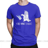 "I Do What I Want Cat" Men's Pure Cotton Creative T-Shirts