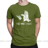 "I Do What I Want Cat" Men's Pure Cotton Creative T-Shirts
