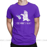 "I Do What I Want Cat" Men's Pure Cotton Creative T-Shirts