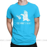 "I Do What I Want Cat" Men's Pure Cotton Creative T-Shirts