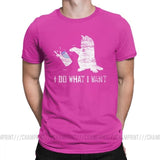 "I Do What I Want Cat" Men's Pure Cotton Creative T-Shirts