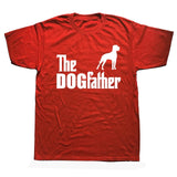 T Shirts Funny Short Crew Neck The Dogfather Great Dane Pet Dog Zomer Mens T Shirts