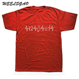 Printed Pet Cat Heartbeat Cotton Tops