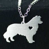 Personalized Pet Dog Silhouette Memorial Pendant
