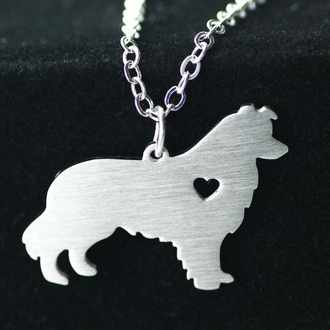 Personalized Pet Dog Silhouette Memorial Pendant