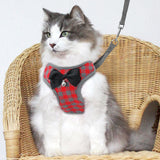 Small Cat-Dog Bowknot Harness and Leash Set