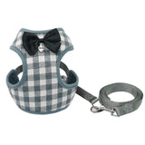 Small Cat-Dog Bowknot Harness and Leash Set