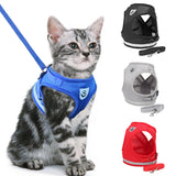 Reflective Small Cat-Dog Harness And Leash Set