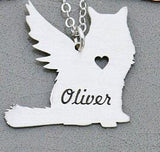 Custom Cat Memorial Necklace Jewelry