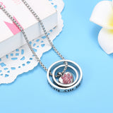 "No Longer By My Side, Forever In My Heart" Stainless Cremation Urn Necklace Memorial Jewelry