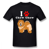 "I Love My Chow Chow" Printed Statement T-shirt
