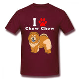"I Love My Chow Chow" Printed Statement T-shirt