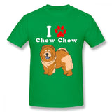 "I Love My Chow Chow" Printed Statement T-shirt