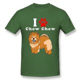 "I Love My Chow Chow" Printed Statement T-shirt