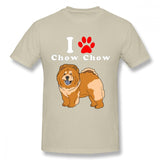 "I Love My Chow Chow" Printed Statement T-shirt