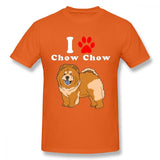 "I Love My Chow Chow" Printed Statement T-shirt