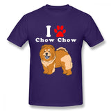 "I Love My Chow Chow" Printed Statement T-shirt