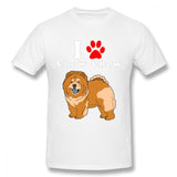 "I Love My Chow Chow" Printed Statement T-shirt
