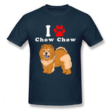 "I Love My Chow Chow" Printed Statement T-shirt