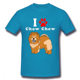"I Love My Chow Chow" Printed Statement T-shirt
