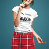 "Ew, People" Cute Style 100% Cotton Tee Tops
