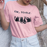 "Ew, People" Cute Style 100% Cotton Tee Tops