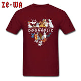 3D Dog Party Printed Tee Shirt