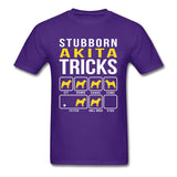 Japanese Stubborn Akita Tricks Spitz Dog T-shirt Print